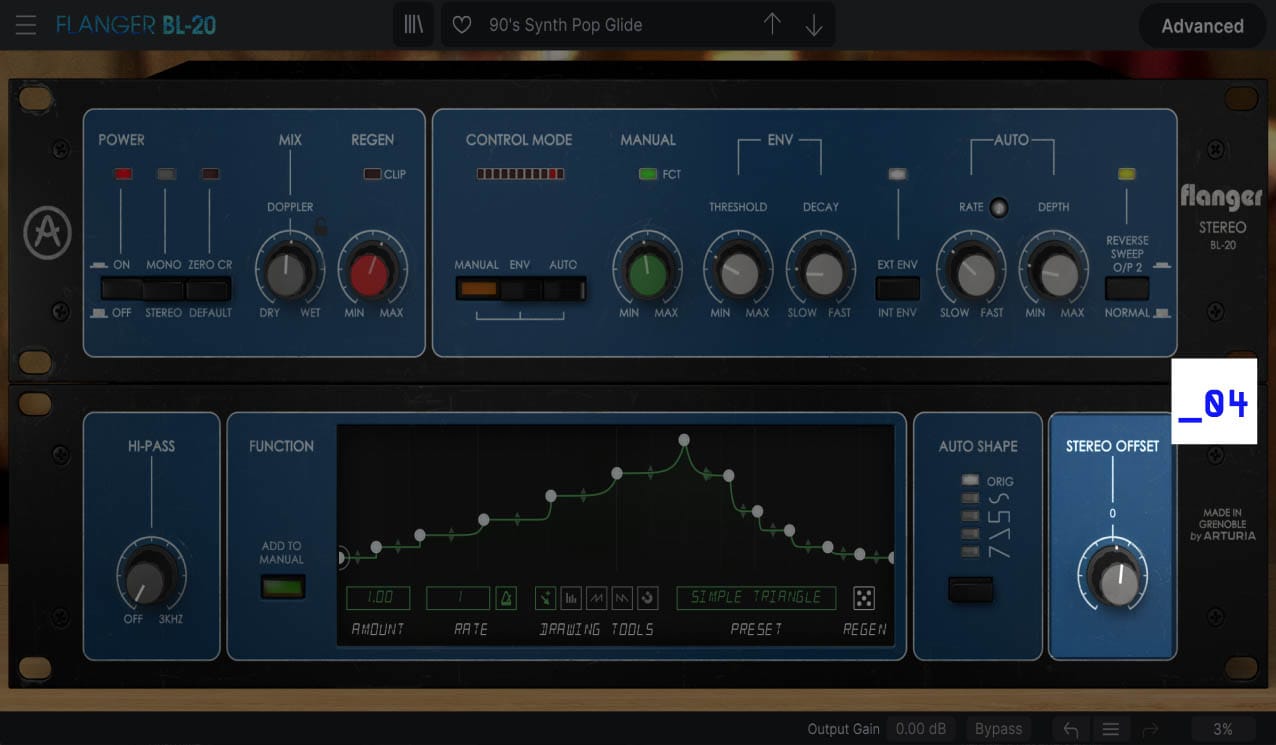 Stereo offset